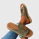 Women's Boho Tribal Print Tassel Flat Sandals – Open Toe Slip On Casual Summer