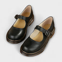 Women's Chunky Sole Mary Jane Shoes – Single Strap Square Buckle Round Toe Flat