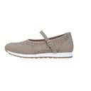 Women's Cutout Perforated Mary Jane Flat – Buckle Strap Round Toe Casual Sneaker