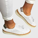 Women's Cutout Tassel Slip On Sneakers – Suede Flat Casual Everyday Loafer