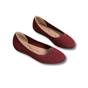 Women's Knit Ballet Flats – Slip On Ribbed Round Toe Flat Shoes Everyday Casual