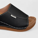 Women's Plain Wedge Slide Sandals – Open Toe Slip On Casual Summer Mule Flatform