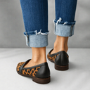 Women's Pointed Toe Penny Loafers – Nubuck Slip On Flat Loafer Shoes Low Heel