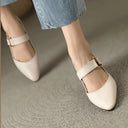 Women's Pointed Toe Slingback Heels – Cutout Vamp Gold Ring Accent Block Heel