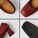 Women's Retro Mary Jane Heels – Square Toe Buckle Strap Block Heel Pumps