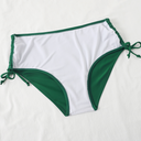Women's Solid Two Piece Bikini Set – Wrap Crop Top High Waist Swimsuit Beach