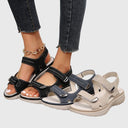 Women's Sport Sandals – Open Toe Double Velcro Strap Chunky Platform Summer