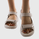Women's Sport Sandals – Open Toe Double Velcro Strap Chunky Platform Summer