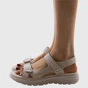 Women's Sport Sandals – Open Toe Double Velcro Strap Chunky Platform Summer