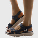 Women's Sport Sandals – Open Toe Double Velcro Strap Chunky Platform Summer