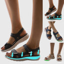 Women's Sport Sandals – Open Toe Double Velcro Strap Chunky Platform Summer