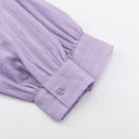 Women's Striped Button-Up Two-Piece Set – Oversized Shirt Pleated Shorts Summer