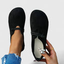 Women's Suede Slip On Loafer Flats – Round Toe Cord Tie Ballet Flat Shoes