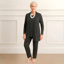 Women's Three Piece Set – Cardigan Tank Top Straight Leg Pants Mother of Bride