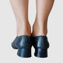 Women's Vintage Cutout Mary Jane Shoes – Round Buckle Strap Low Block Heel